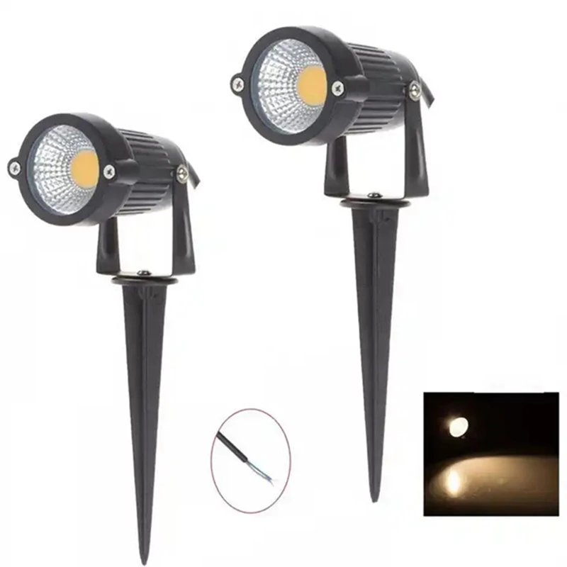 Lampes de pelouse LED avec pic, étanches IP65, éclairage extérieur, jardin, 4 pièces