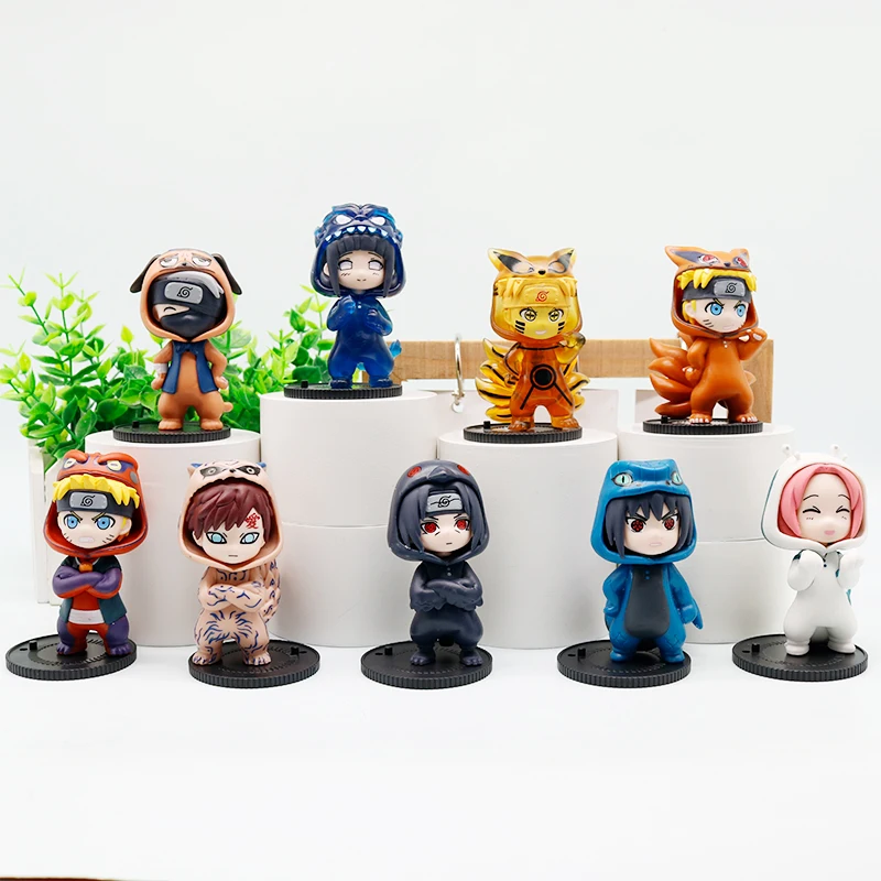 Nouvelle série de figurines Naruto Bnfigureq Pajamars, boîte mystère, figurines d'action, modèle Sasuke Kakashi, design de costume, décoration, cadeau de Noël, jouet