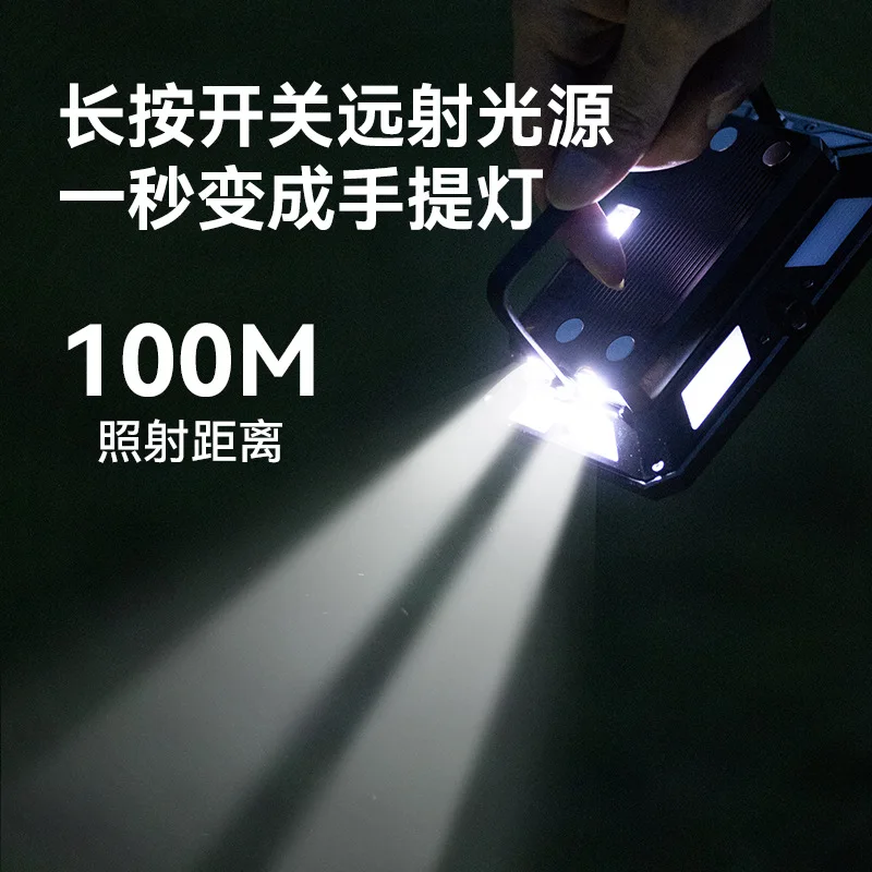 Luz de acampamento ao ar livre iluminação doméstica portátil multi-função sucção magnética longa vida útil da bateria