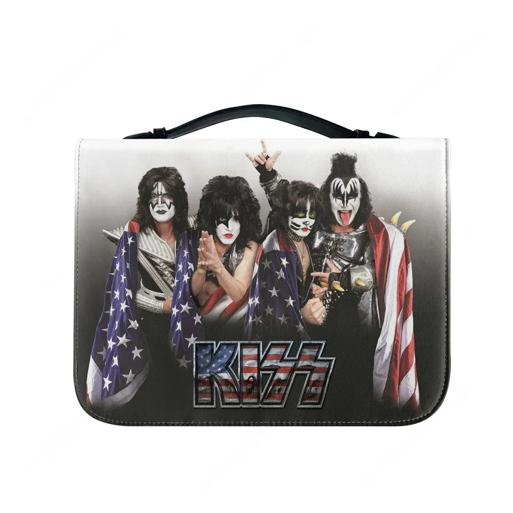 

Водонепроницаемая кожаная сумка-чехол для Библии с карманами, в стиле ретро, для христианских подарков, с персонализированным дизайном, для фанатов рок-групп Kiss