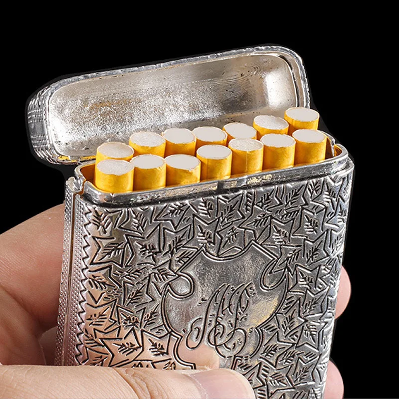 Vintage Peaky Blinders Cigarette Case Metal Portable 16 cigaret Storage Box Anti-pressure Tobacco cigaret case