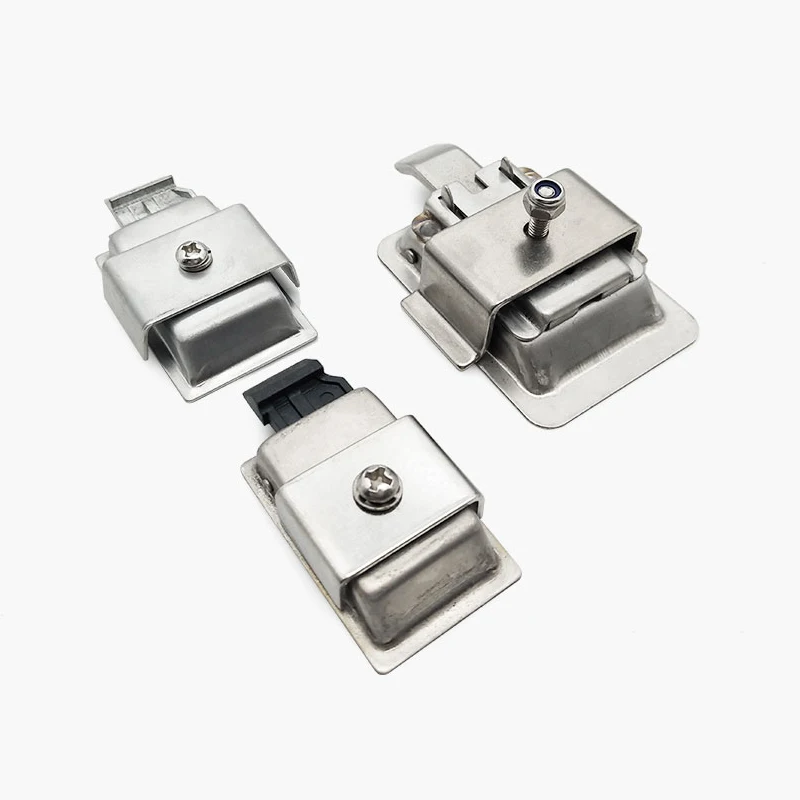 DK101 Factory Outlets Stainless Steel MS858 Pull Type Panel Cabinet Lock Van Car/RV Mechanical Door Lock Industrial Cabinet Lock