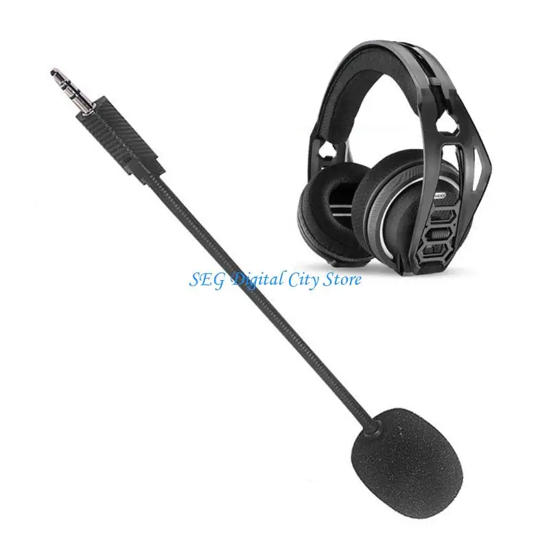 U75B Comfortable Fit Gaming Headsets Mic Boom for Rig400 Headsets Mic Foam Filter