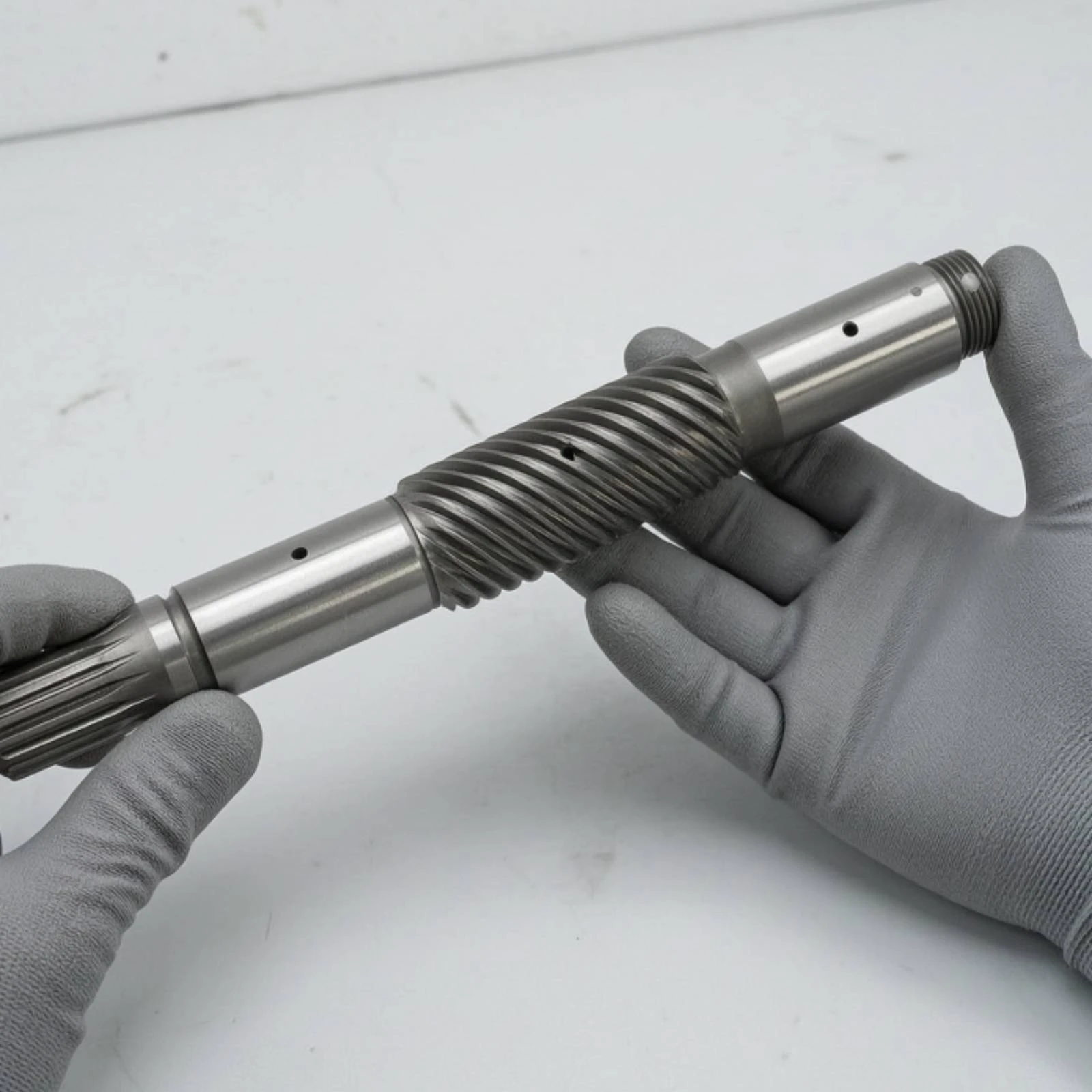 Propeller Shaft with Splined End Replacement Metal Propeller Shaft Heavy-Duty Compact for Mechanics, Driveline Service