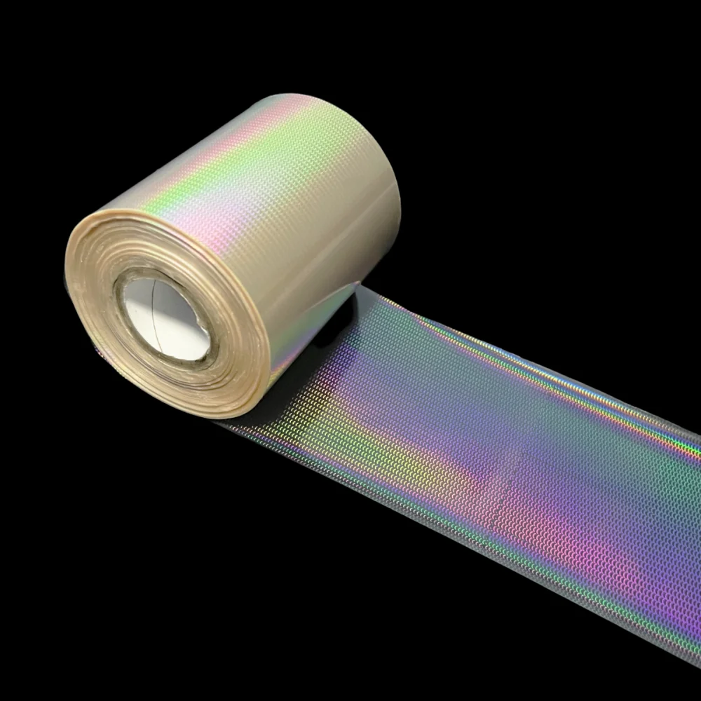

8CM 2M Transparent Holographic Fishing Lure Hot Stamping Film DIY Fishing Hot Foil Laser Jig Soft Bait Custom Reflective Heat