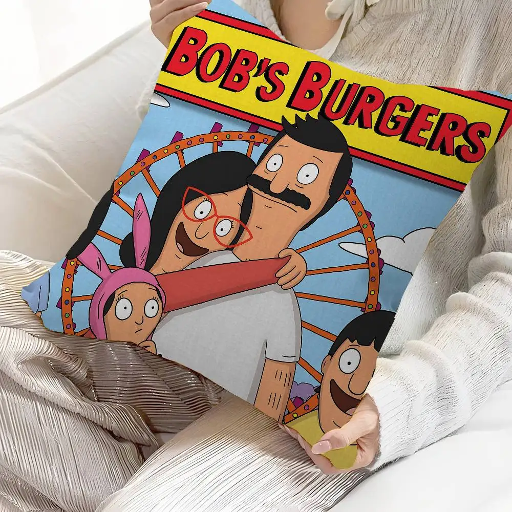 Cartoon B-Bobs Anime BurgersES Pillow Gift Home Office Decoration Bedroom Sofa Car Cushion Cover case 45x45