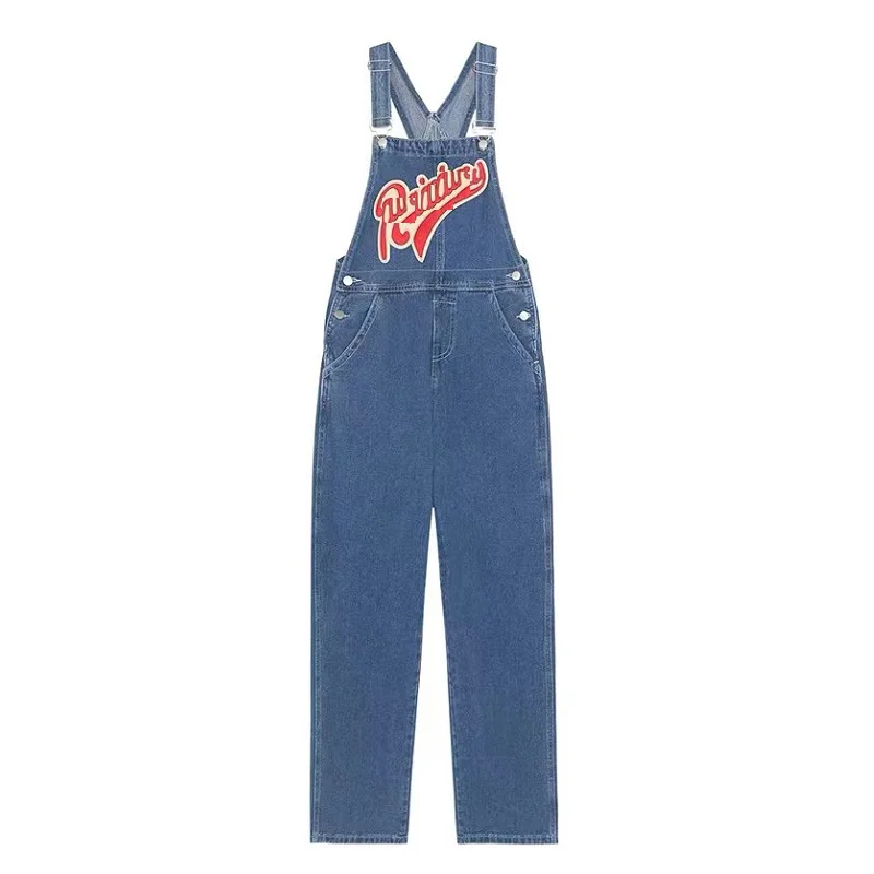 Tute blu royal incrociate Elegante Combinaison Oneshoulder Mezzo schienale Colori Spalle pieghettate Maxi Boyfriend Texture