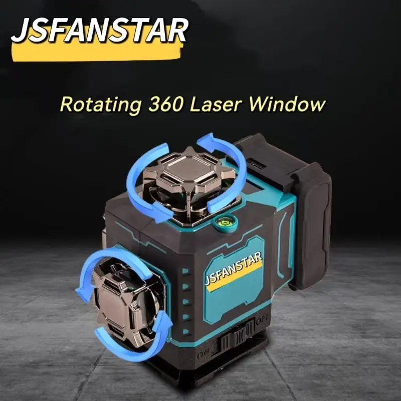 ATVDigital 16 Lines 4d Self Leveling Laser Level Green Unit 2 Battery 360 Rotary Factory