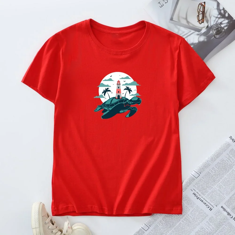 Camiseta de manga curta feminina, camisetas plus size, tops 100% algodão, roupas de verão, camiseta feminina, camisas gráficas, nova