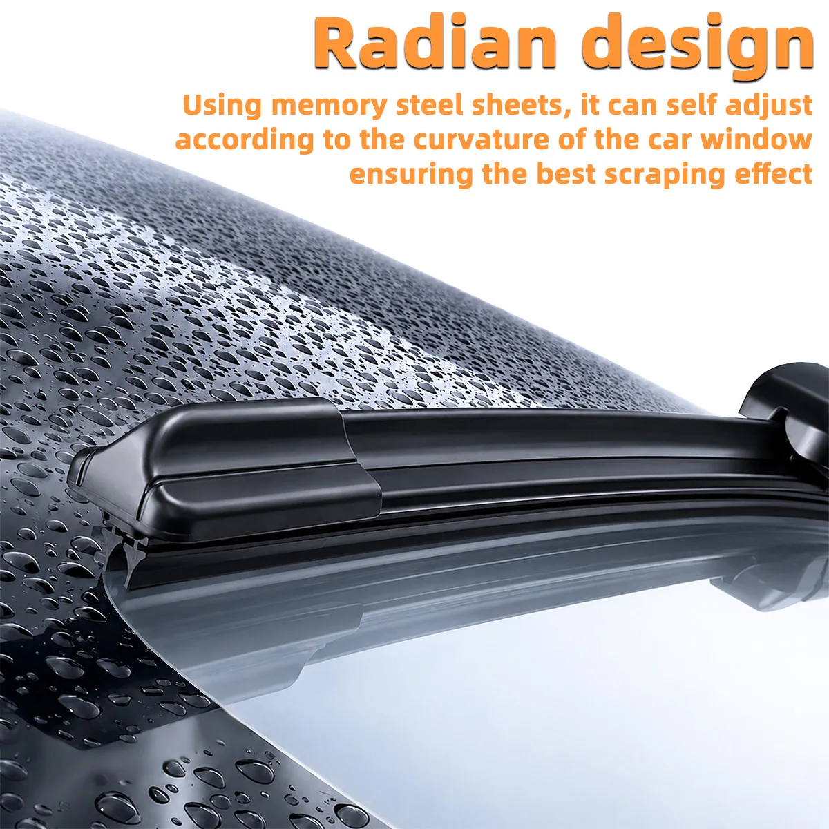 Yitong Universal Car Windshield Wiper Blade J/U Double Rubber Strip Wiper Blade Natural Rubber Strip 16