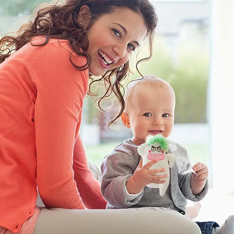 男の子と女の子のためのインタラクティブな白いぬいぐるみ,柔らかいぬいぐるみ,家の部屋の装飾