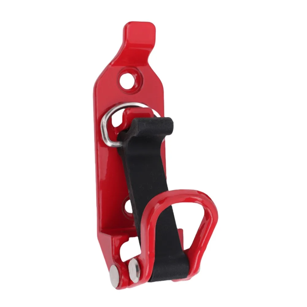 4pcs Zinc Alloy Metal Shovel Mounting Kit Rubber Clamps Quick Release Axe Holder Mount Red Roof Rack Brackets For Trailers