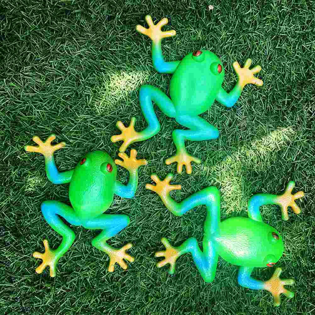 

2 Pcs Frog Toy Cartoon Fidget Pinch Music Party Favors for Teens Child