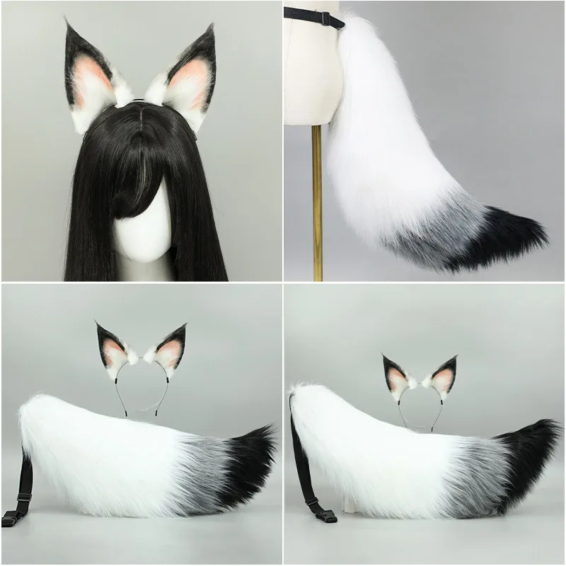 Kawaii Cat Ear Hairbands Women Cute Plush Furry Fox Ears Headband Lolita Girl Anime Cosplay Masquerade Party Hair Accessories