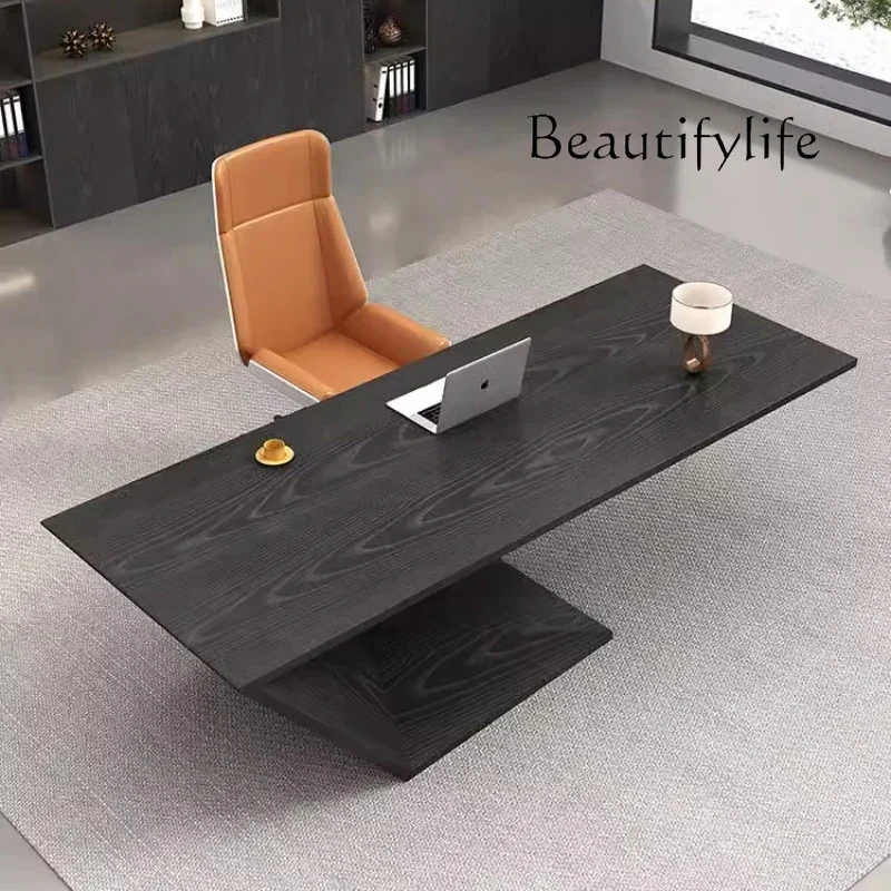 

A SS Рабочий стол для руководителя Дизайнерский стул для эстетической конференции Офисный стол для учебы Письменный черный Mesa Para Computador Домашний офис