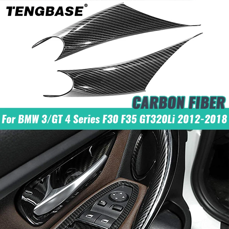 

For BMW 3/GT 4 Series F30 F35 GT320Li 2012-2018 Car Styling ABS Interior Door Panel Grab Handle Armrest Protective Cover