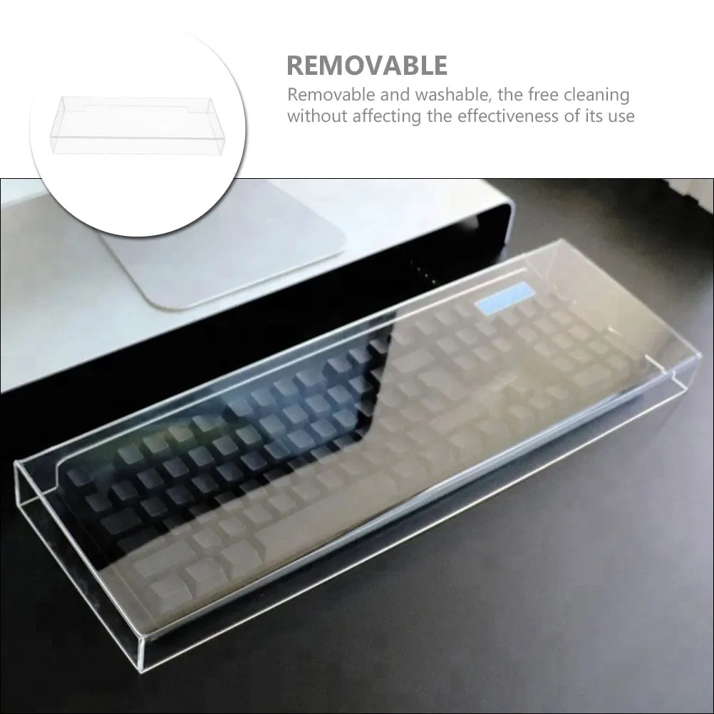 

Household Keyboard Protector Transparent Acrylic Durable Keyboard Cover Desktop Waterproof Protective Case Water-Proof Cover