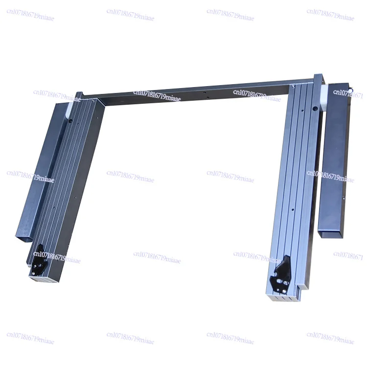 Deformable Furniture Aluminum Pull-out Party Table Slide Double Legs T-shaped Extensible Dining Table Mechanism