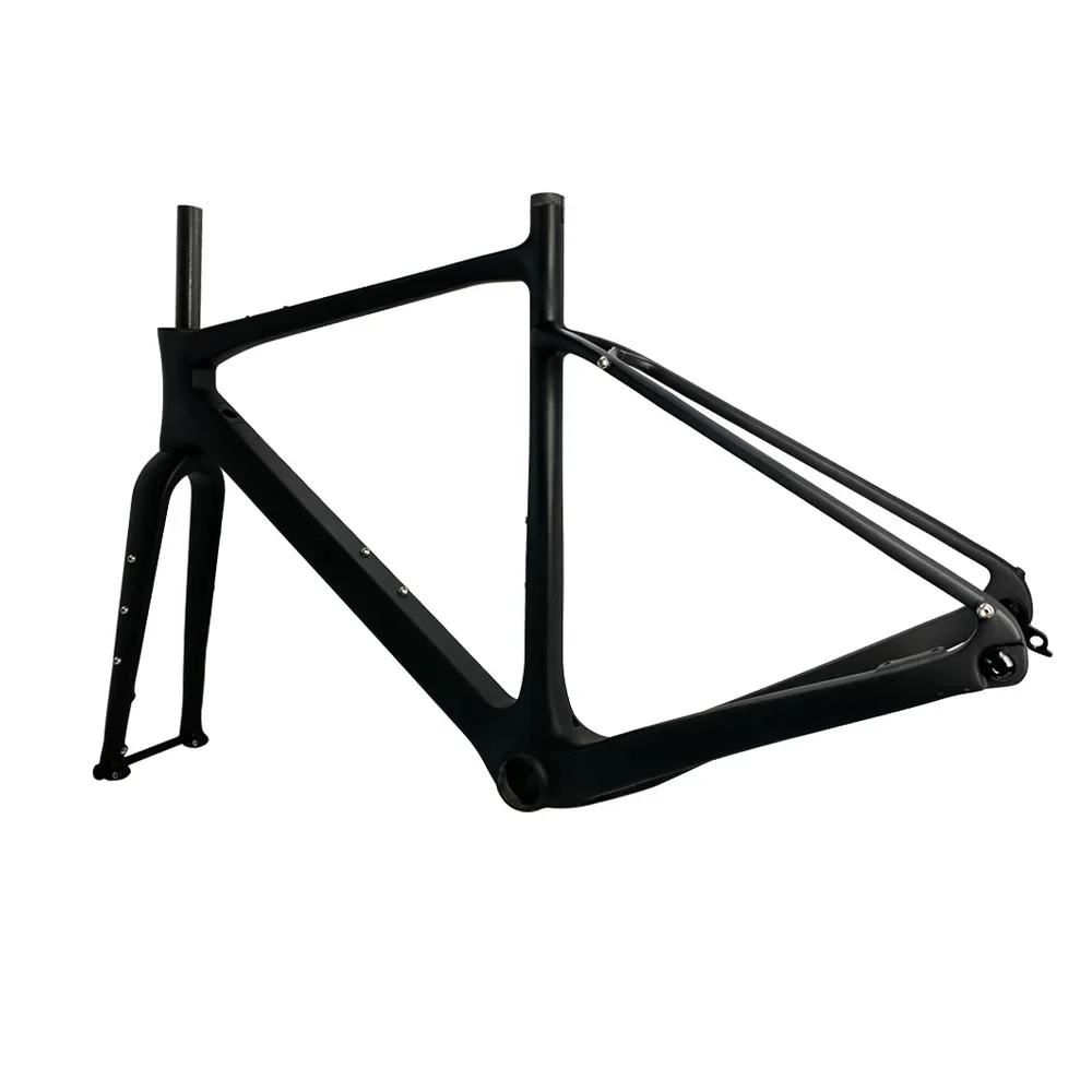 Carbon fiber frame gravel car full hidden wiring design 700 * 45C disc brake BB386 barrel shaft 142 * 12