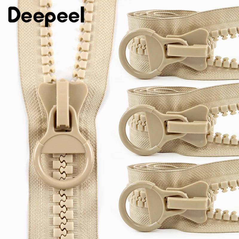 

1/5Sets 20# Resin Zippers with Zip Slider Tent Closure Zipper Backpack Decoration Replace Zips Repair Kit DIY Sewing Accessories