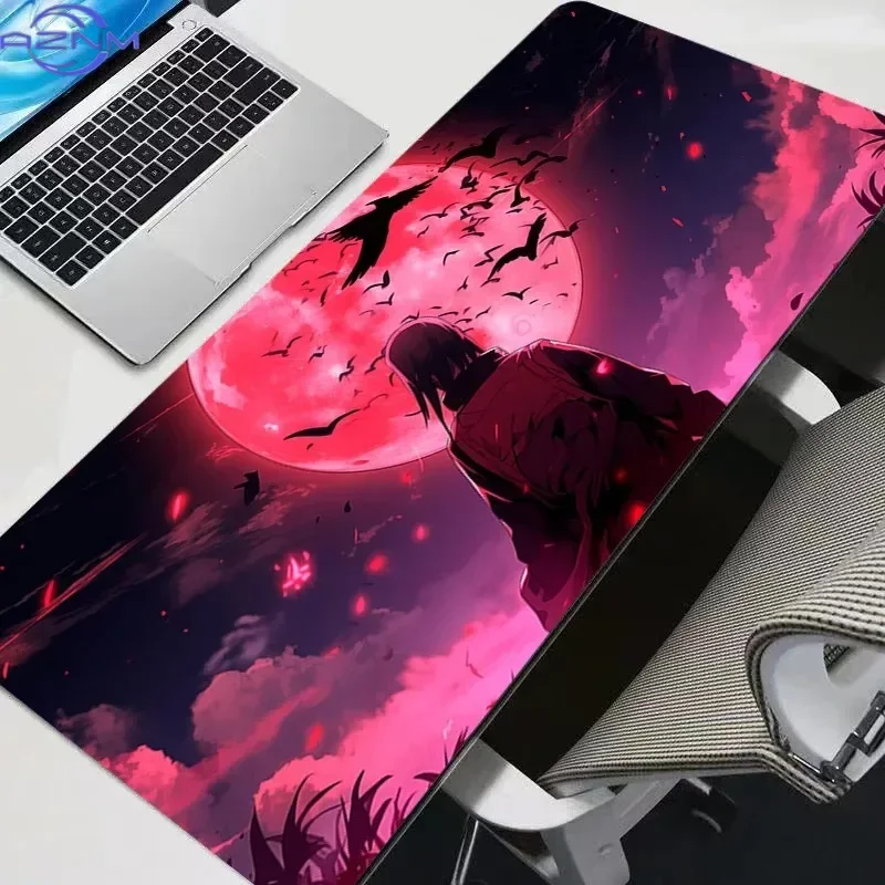 Mouse Pad Uchiha Itachi Madara N-Naruto Uzumaki Notbook Gamer Keyboard NonSlip Rubber Comter Carpet Desk Mat PC Gamer MousePad