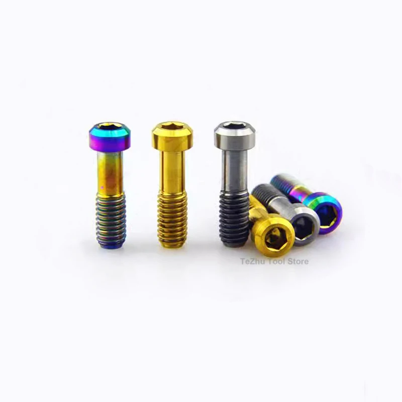 1Pcs Titanium Bolt avid fr5 fr7 Seatpost Overhead Brake Allen Key Screw for Bike Modifying Screws Silver Colorful Gold