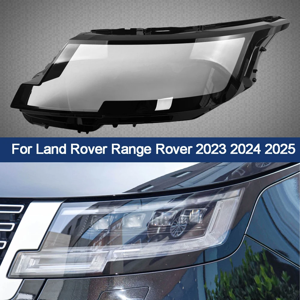 Car Headlight Lens Cover Transparent Lampshade Clear Headlamp Cover Lamp Shell For Land Rover Range Rover 2023 2024 2025