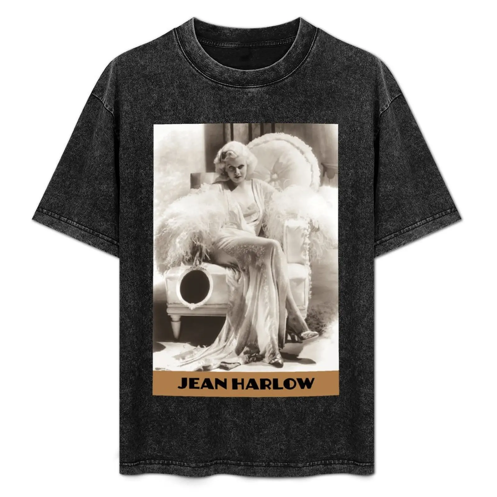 

Jean Harlow T-Shirt aesthetic clothes rapper graphic tees oversizeds basketball graphic tees compression shirt men