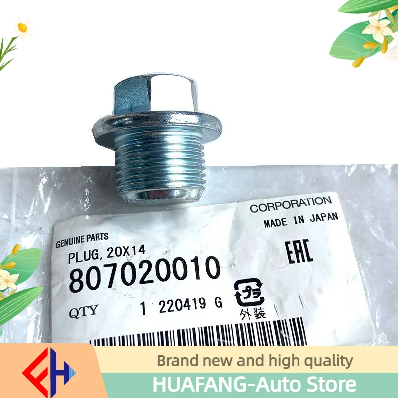 Original brandneue Original-Ablaufschraube für Motorölwanne 807020010, für Legacy Impreza Brz Forester Outback Xv 1985–2020
