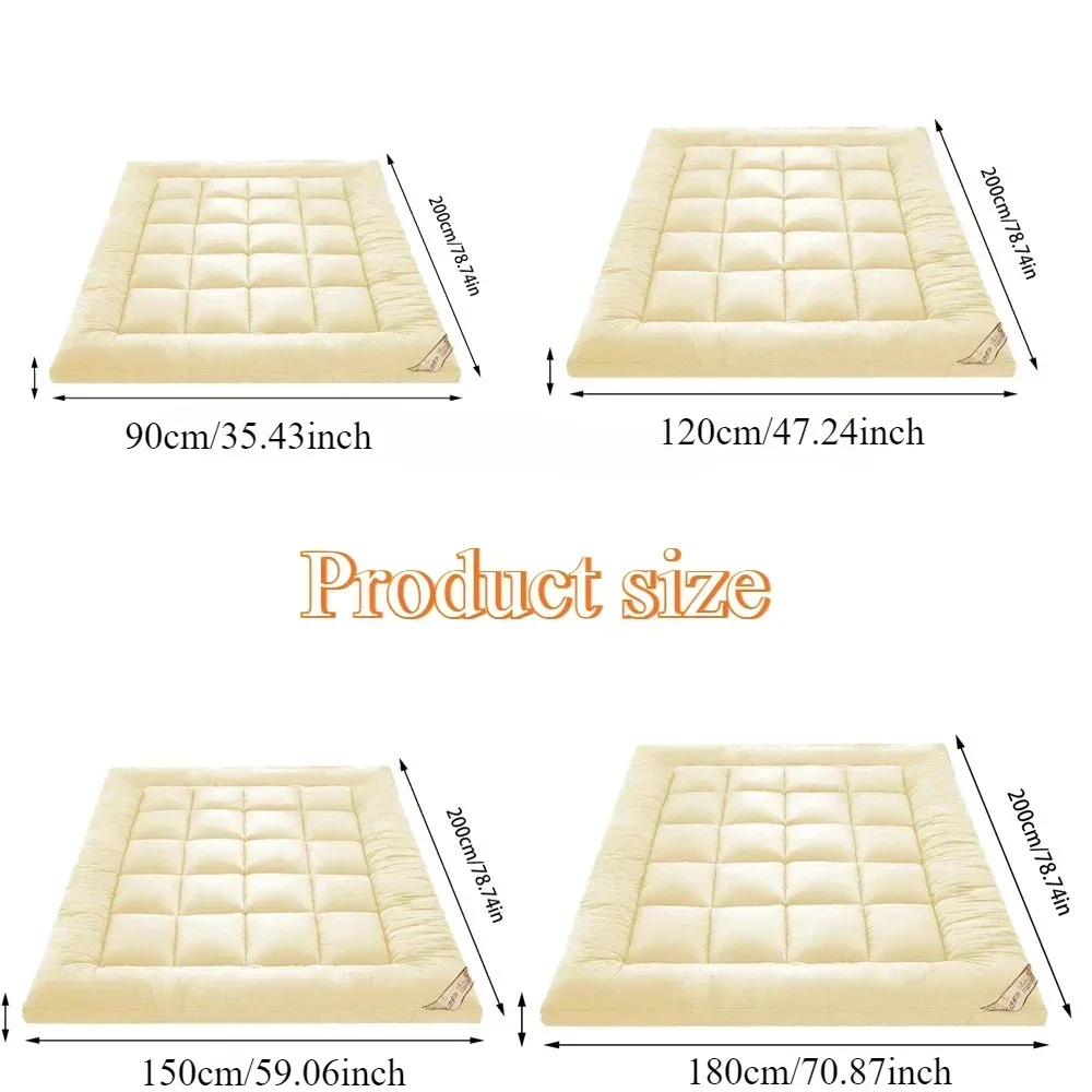 1PC Soft comfortable Fold single double Tatami Mattress Adults bedroom Thick 10cm Topper Tatami Mattress twin queen king size