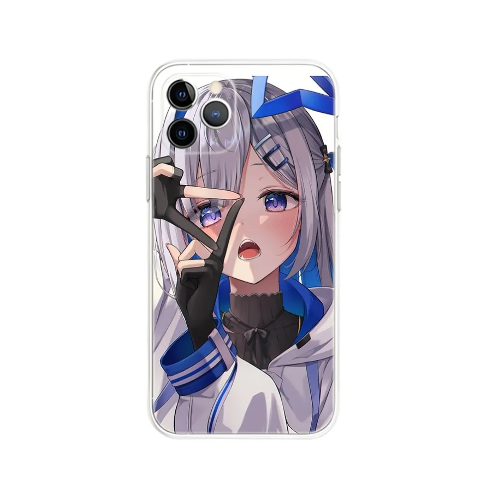 Amane Kanata Phone Case For iPhone Apple 15,14,13,12,Mini,11,Pro,Max,Plus,X,XR,XS,8,SE,2020,Plus Transparent Cover