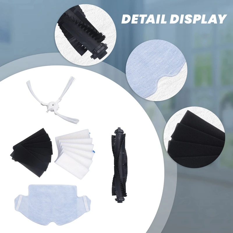 掃除機ロボットアクセサリー,モップクロス,メインブラシ,サイドブラシ,HEPAフィルター,交換キット,360 s6用部品