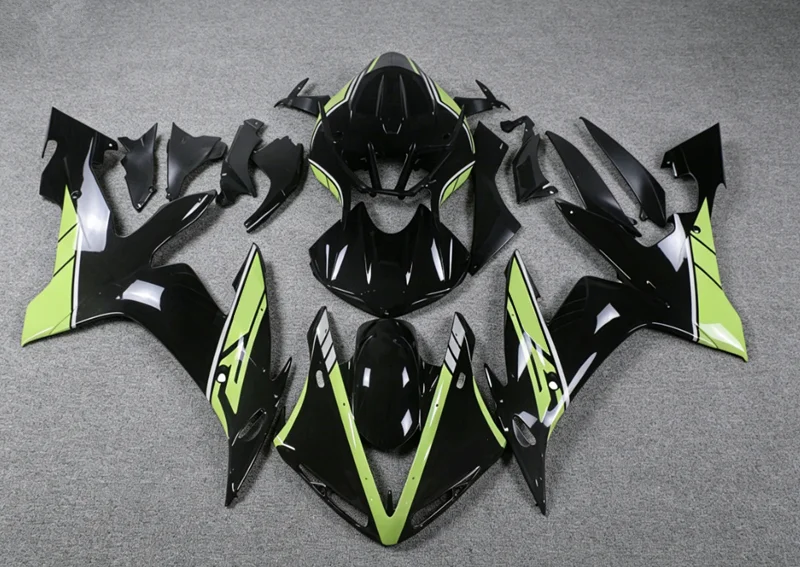 

NEW ABS Fairings Kits Fit For YAMAHA YZFR1 04 05 06 2004 2005 2006 Bodywork Set Custom Black Green