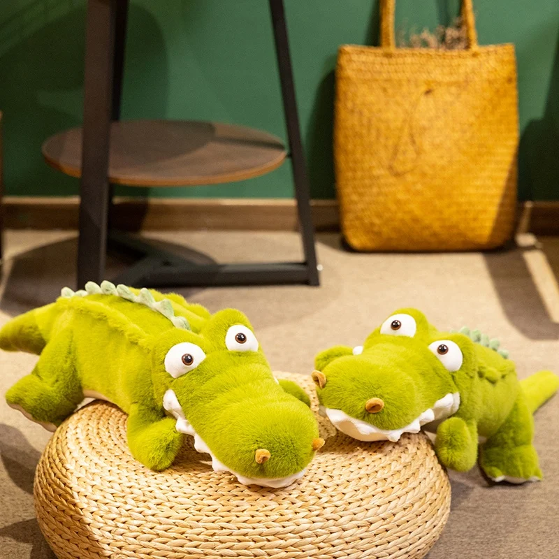 74 cm/29.13in Zachte Leuke Big Eye Liggen Alligator Knuffel Stress Slaap Sofa Kussen Kinderen Verjaardagscadeau home Decor Gift