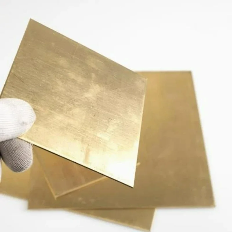C27400 CuZn40 Brass Sheet Plate 0.8-1.5mm Thick, CNC Machining Mill Stock for Model Frame Mould DIY Craft 10x10-300x300mm
