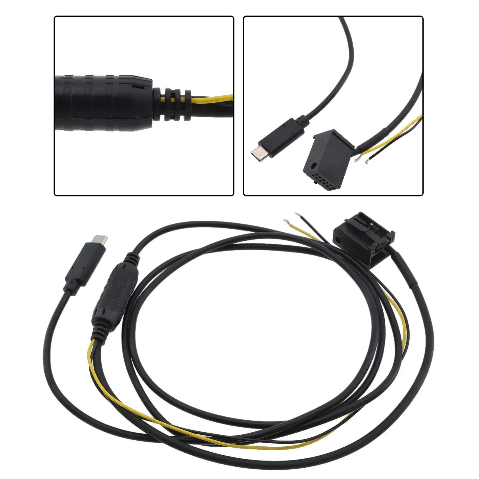 

Neat and Tidy For Ford Audio CD Player TYPEC Audio Input Cable with AUX Audio+Charging Enhance Your Driving Experience