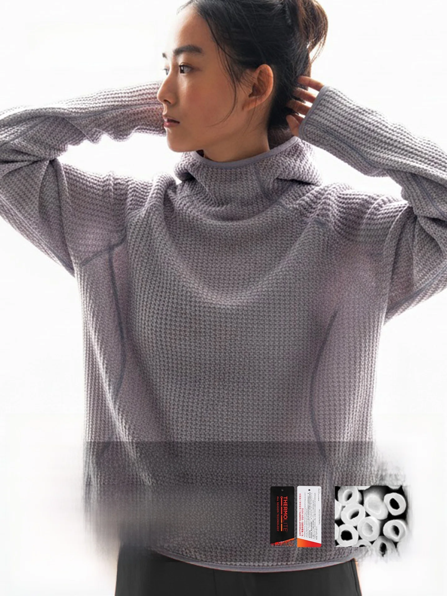 Termolite ® Sudadera con Capucha Air Fce para Hombre, Deportiva, Ligera, de Secado Rápido, Cálida, Transpirable, Autocalentable, para Invierno y Actividades al Aire Libre