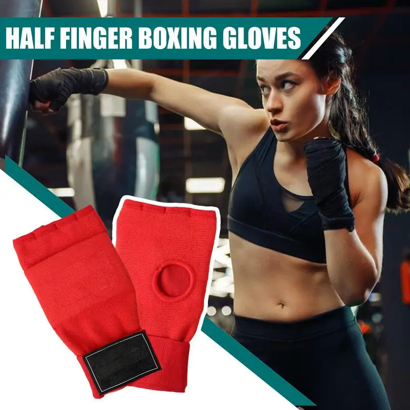 

Half Finger Boxing Gloves Fighting Kick Boxing Gloves Karate Muay Thai Training Workout Gloves Training Gear