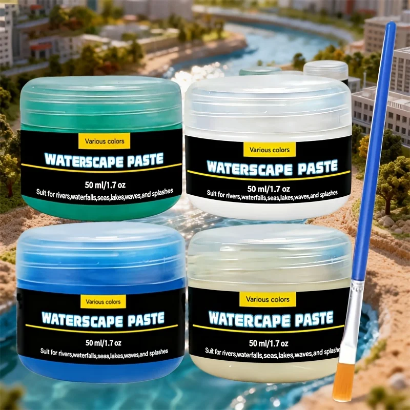 50ml Realistic Waterscape Paste Landscape Resin Ocean Wave Effect Paste Liquid Texture For Miniature Scenes Gardens Sand Crafts