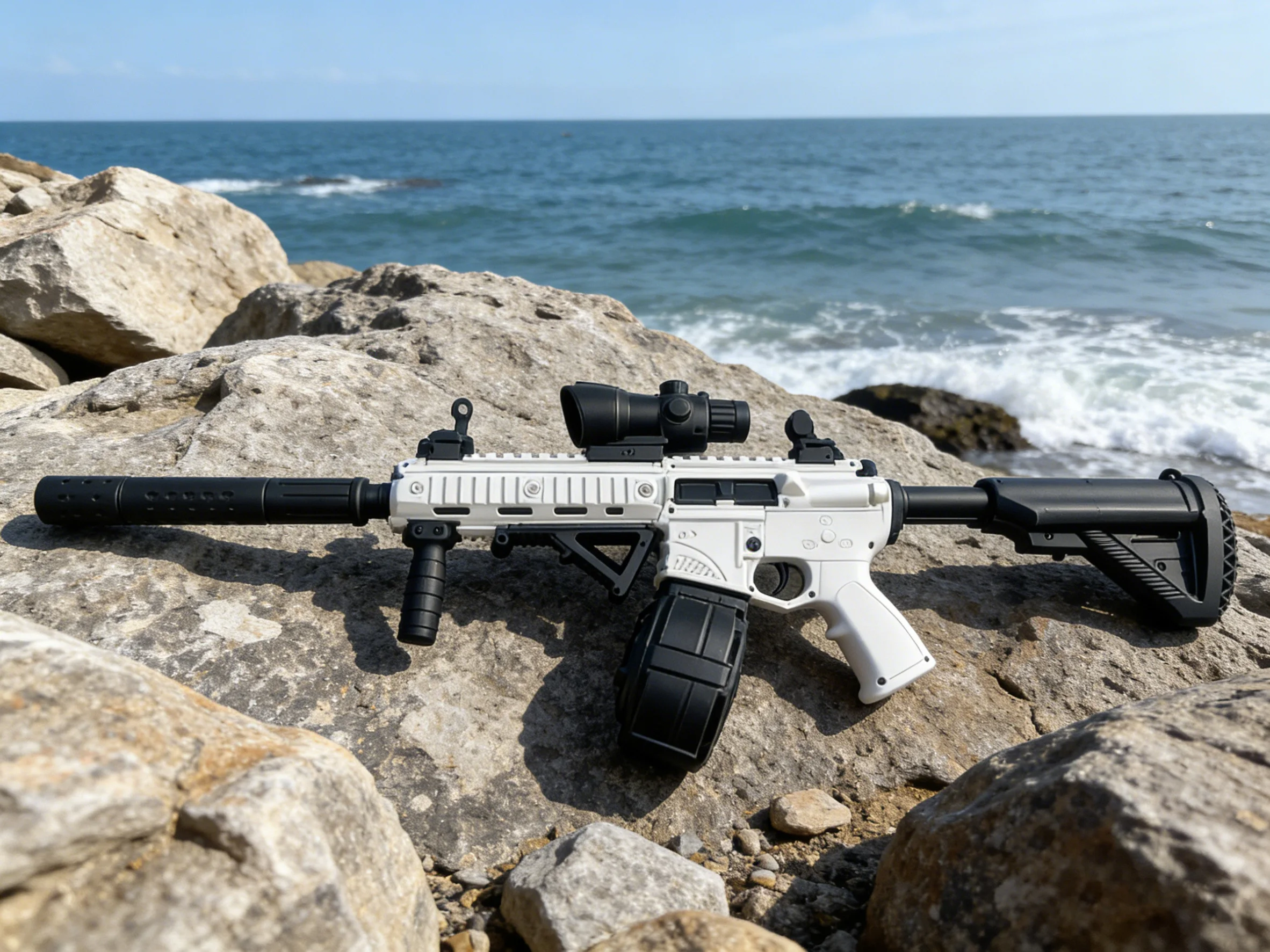 M416 جل الكرة الناسف للبالغين طويلة المدى 33 متر 7.4 فولت قابلة للشحن هلام حبة مسدس لعبة في الهواء الطلق فريق الرياضة معركة لعبة عيد ميلاد بارد