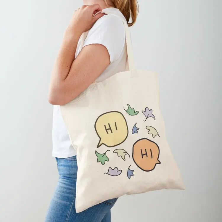 

heartstopper hi with leaves Tote Bag shopper bag woman Shopper handbag custom bags bag luxury women