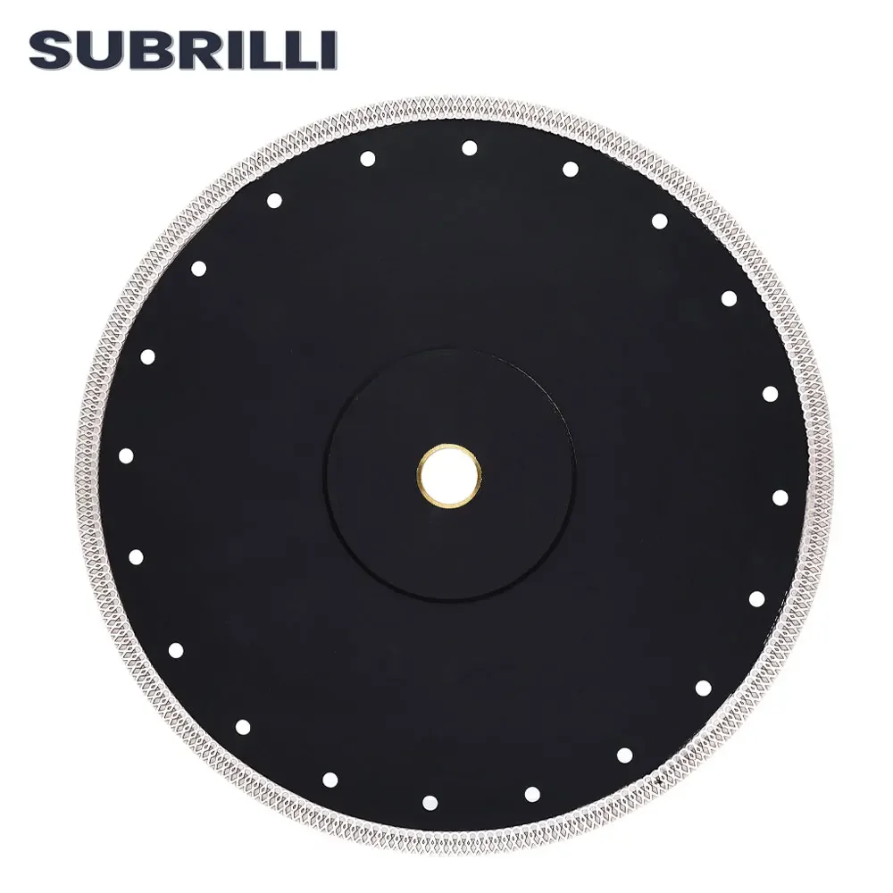 SUBRILLI 300mm Super Thin Diamond Saw Blade 12" Wave Style Diamond Cutting Blade for Stone Porcelain Tile Ceramic Circular Disc