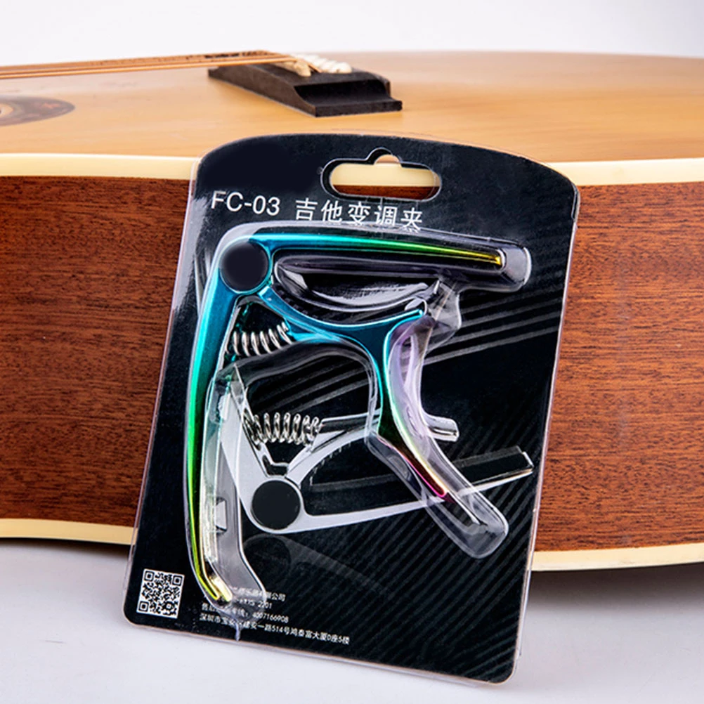 

Guitar Capo Metal Adjustable Ukulele Accessories Tone Changer Guitar Tool Durable Professional Beginner Simple Design Acoustic