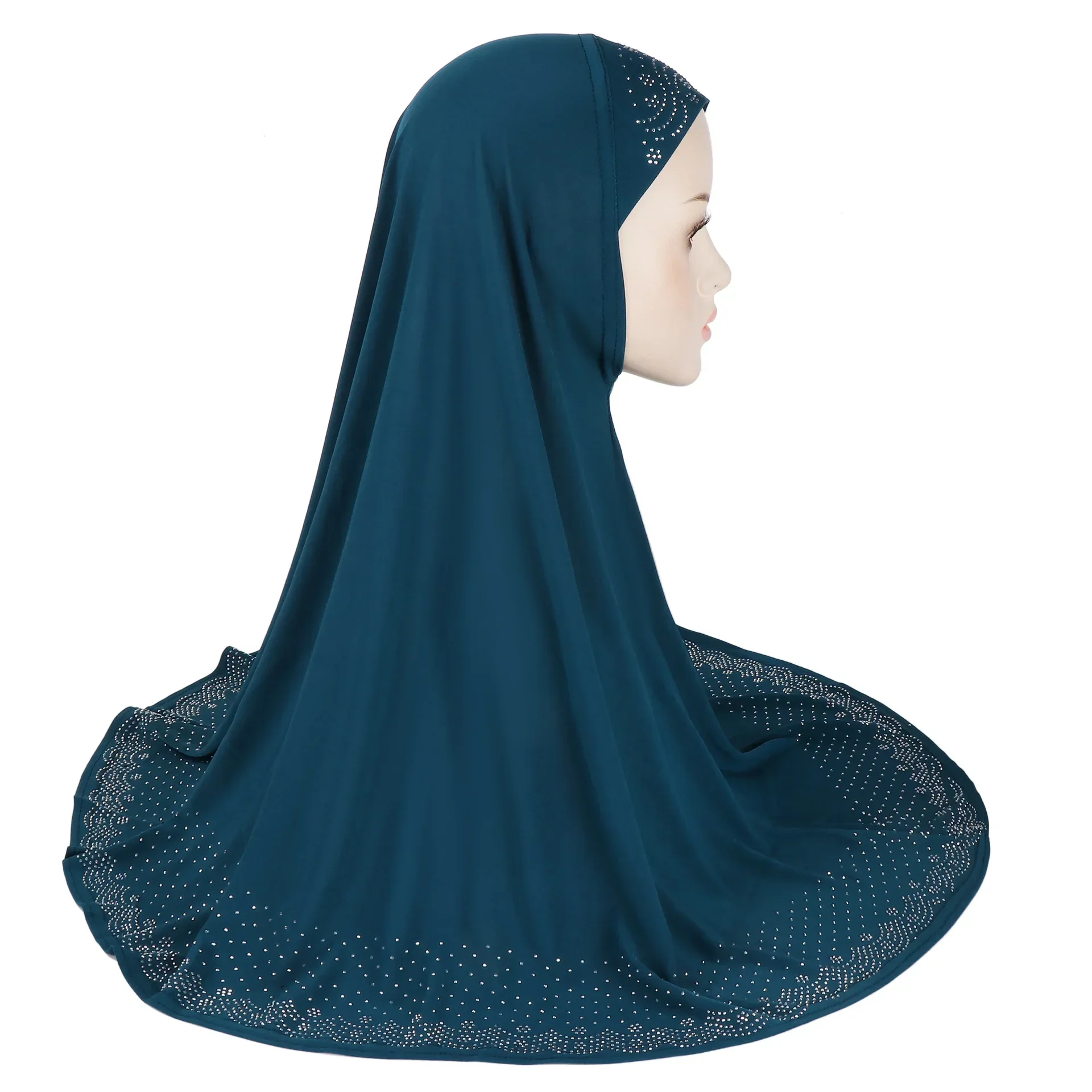 

One Piece Amira High Quality Malaysia Long Headwraps Shawls Islamic Arabia Pull On Scarf Muslim Women Prayer Hijab Khimar Niqab