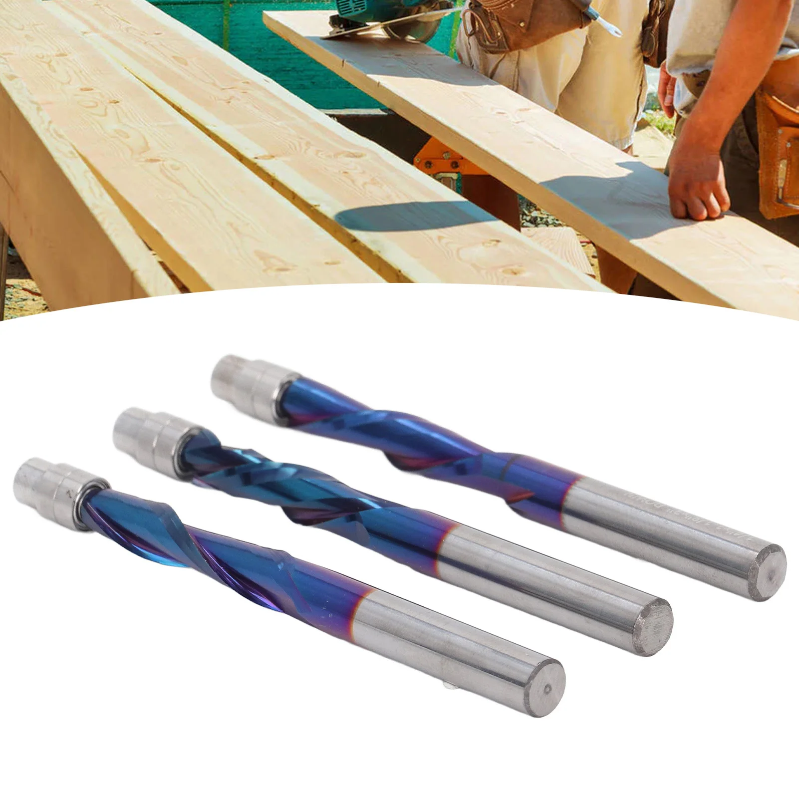 

Upward Down Milling Cutter Cemented Carbide 1/4 Shank Flush Trim Router Bit Milling Cutter Router Bit Upward Flush Trim Bit