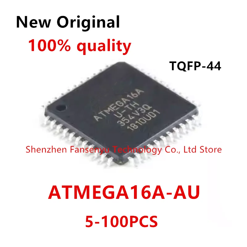 

(5-100piece)100% New ATMEGA16 ATMEGA16A ATMEGA16A-AU TQFP-44 Chipset.