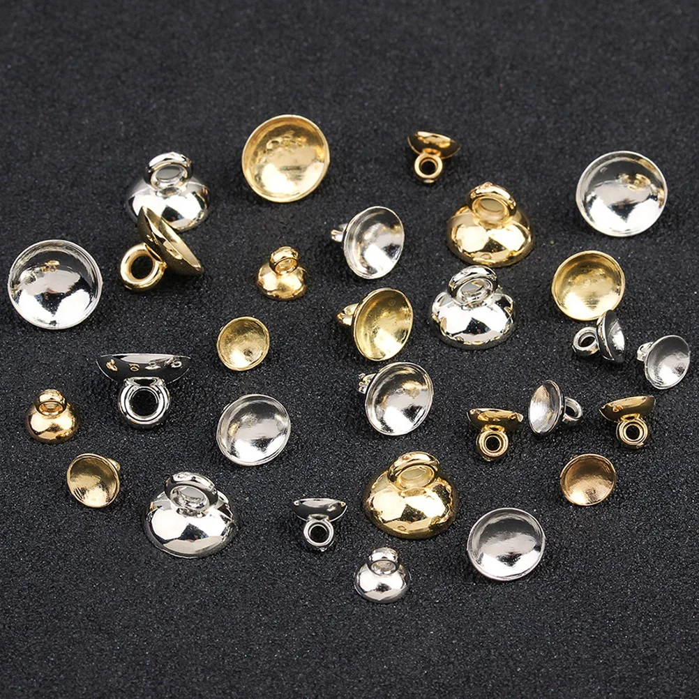 

400 Pcs Bowl Noodle Bowl-shaped Lifting Accessories Bail Jewelry Making Bales for Artificial Pendant Alloy Bulk Beads Crimping