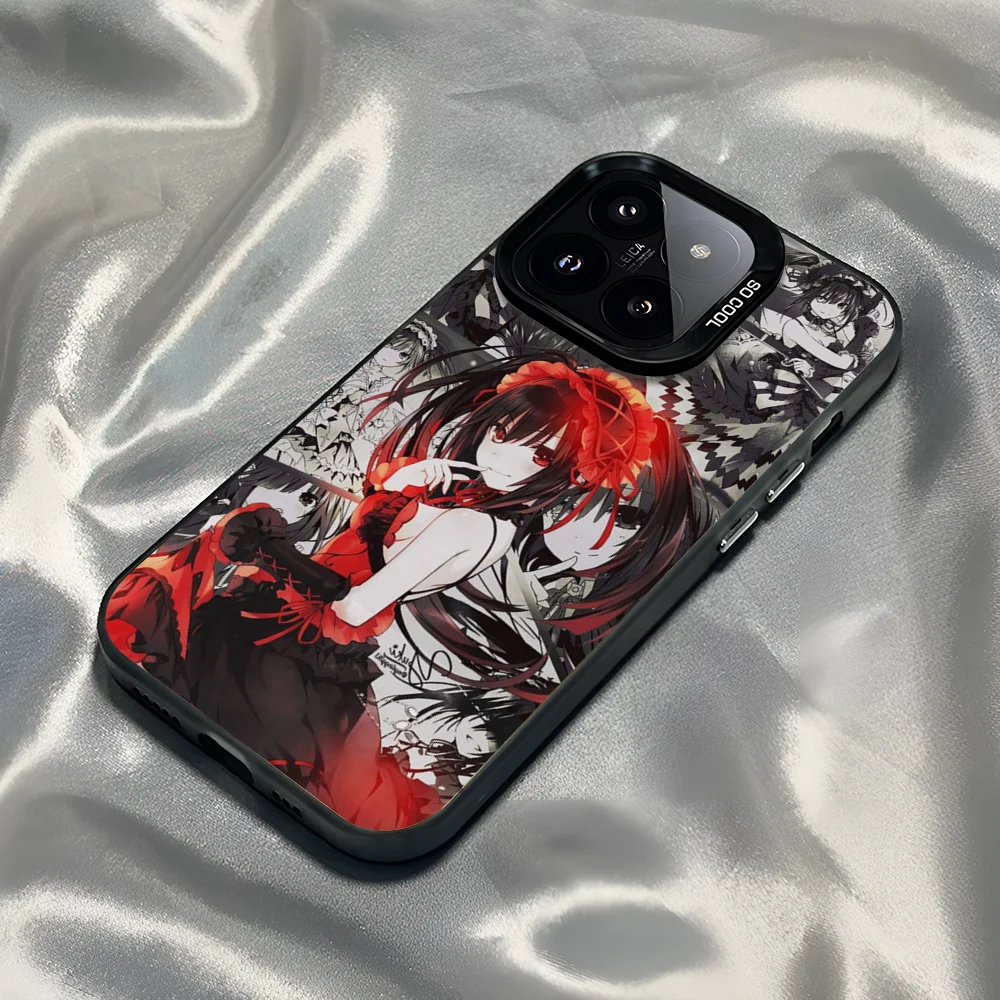 Epc Date A Live Tokisaki Kurumi Phone Case IMD Phone Case For IPhone 16 15 14 13 12 11 Pro Max Plus Color Silver Cover