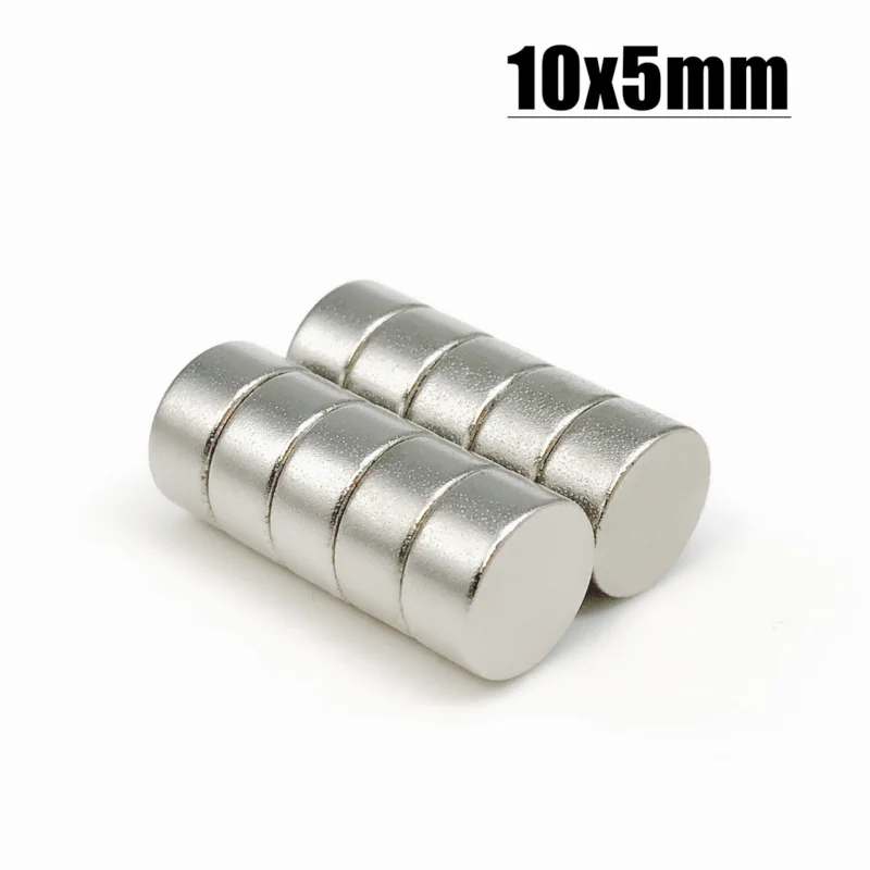 5/10/20/50/500pcs 10x5 magnet 10x5mm Super strong sticking neo neodymium D10x5 magnets N35 D10x5mm, 10*5mm permanent magnet 10*5