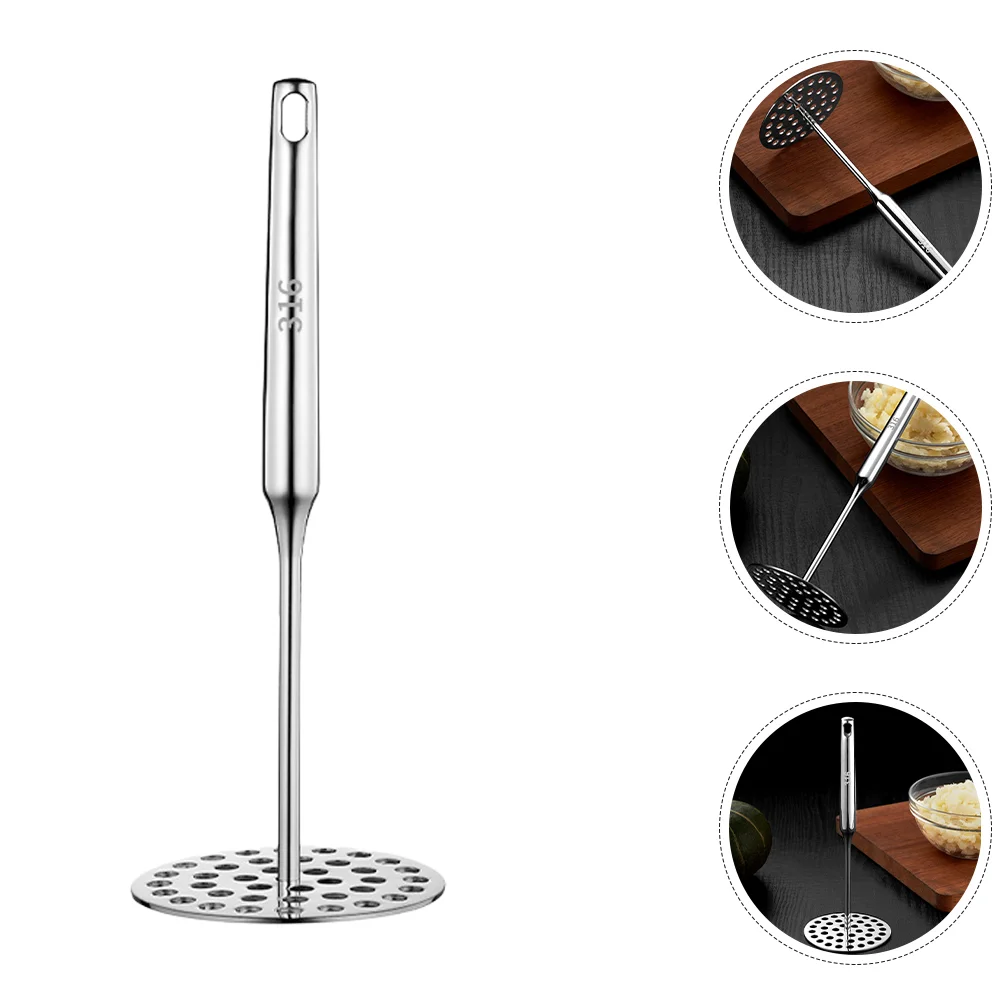 

Stainless Steel Potato Press Kitchen Tool Masher for Cheese Grater Fruit Reusable 316 Presser Dad